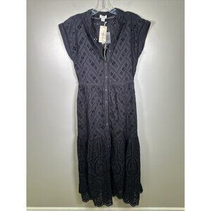 Sundance Astoria Eyelet‎ Midi Dress XS Classic Preppy Cottagecore